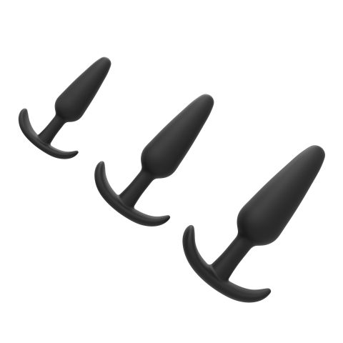 3-Piece Silicone Anal Plug Set