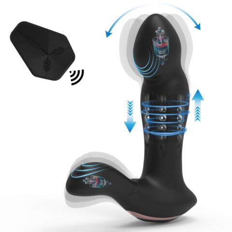 3-in-1 Prostate Vibrator – Bending, Waving & Vibration with Remote Control