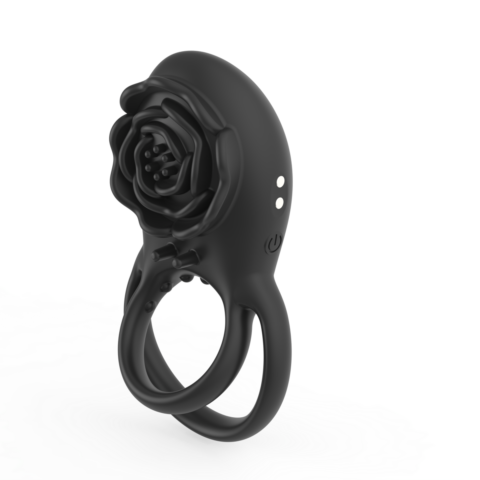 Remote Control Rose Ring – Dual Ring Vibrator for Couples