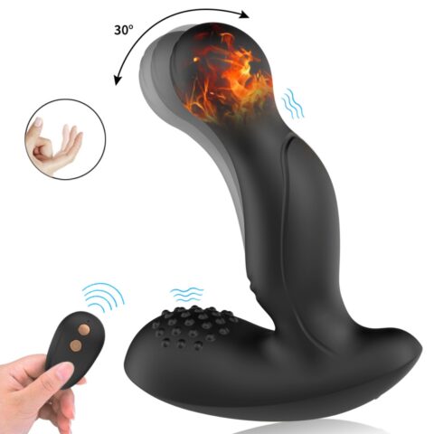 Bending Prostate Vibrator – Adjustable Angle with Remote Control