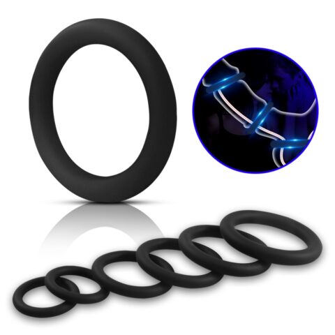 6-Piece Silicone Ring Set – Multi-Size Comfort Fit